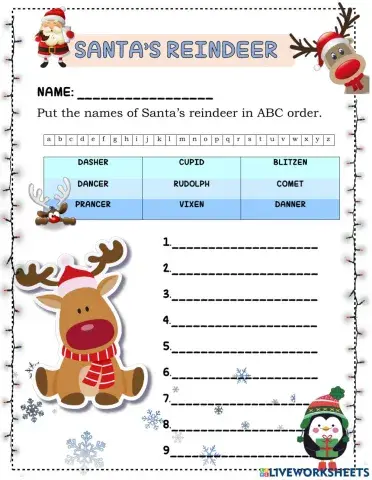 Santa Claus's reindeers