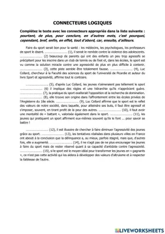 Connecteurs logiques