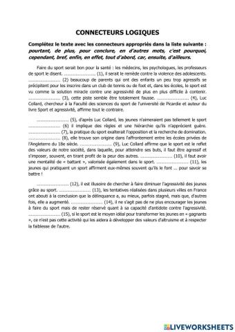 Connecteurs logiques