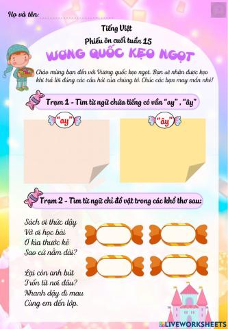 Ôn Tiếng Việt Tuần 15