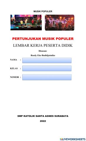 E-LKPD Musik Populer