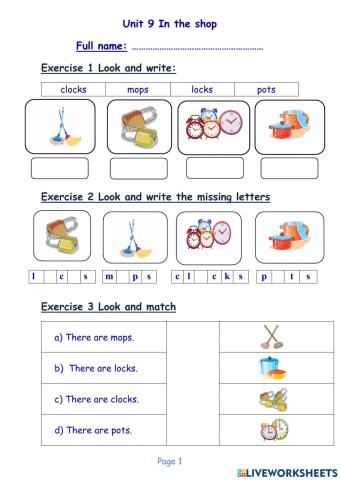 Tieng Anh 1 McMillian Unit 9