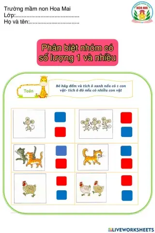 Phân biệt nhóm có số lượng 1 và nhiều