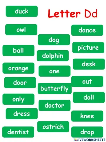 Letter Dd