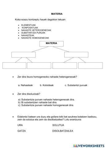Materiaren aniztasuna