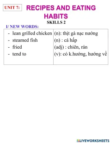 English 9-unit 7- skills 2