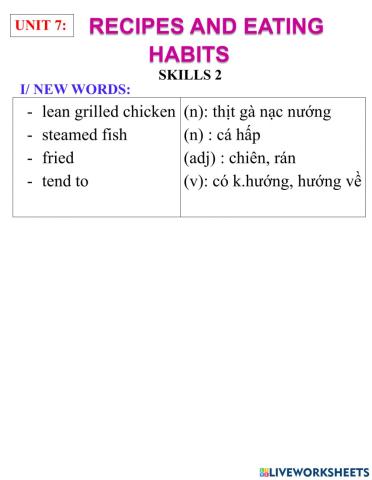 English 9-unit 7- skills 2