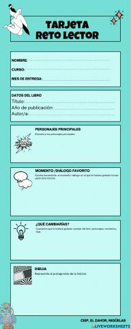 Fichas reto lector
