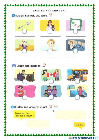 Everybody up 3 - check up 2 - listening