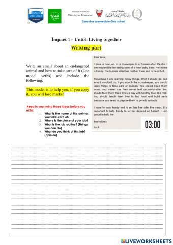 Unit4 - writing part