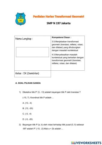 PH Transformasi Geometri