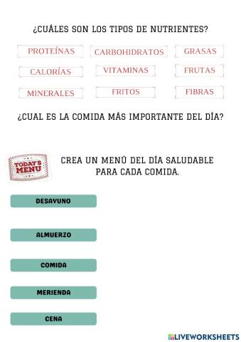 Alimentación saludable