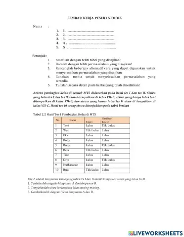 Lkpd irisan dua himpunan 2