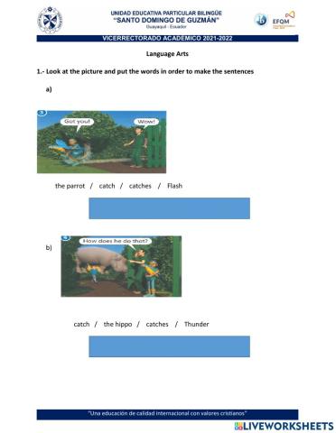 Super friends. Verb Catch