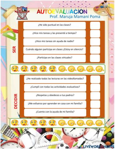 Autoevaluación 2º trimestre