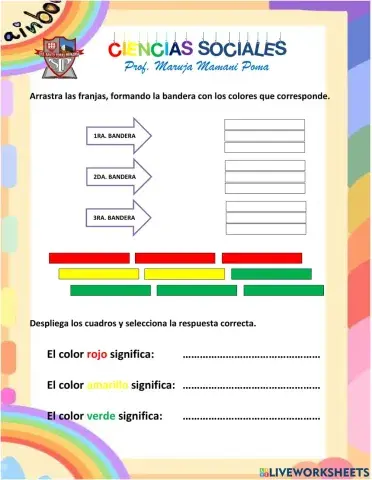 Símbolos patrios de Bolivia.