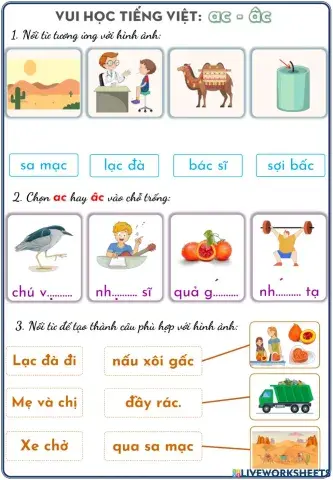 Phiếu ôn tập ac, âc