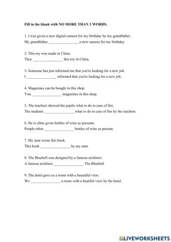 PET-Writing (passive voice 1)