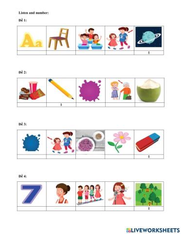 Review SMART START grade 3 listin and number