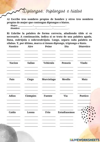 Diptongos,triptongos e hiatos