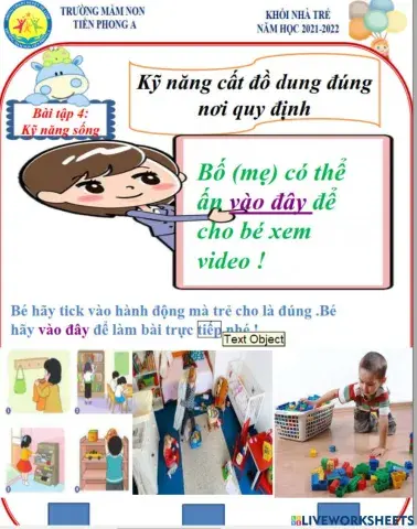 Bé hãy xem video và trả lời câu hỏi nhé