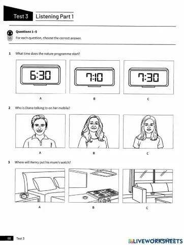 A2 - Trainer - Test 3 - Listening