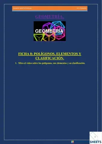 Geometría. Ficha 8.