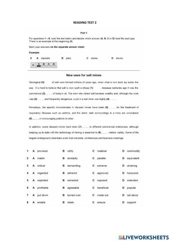 Use of english test 2