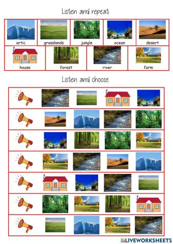 listen and choose habitats