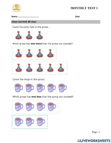 Kindy 3-monthly test