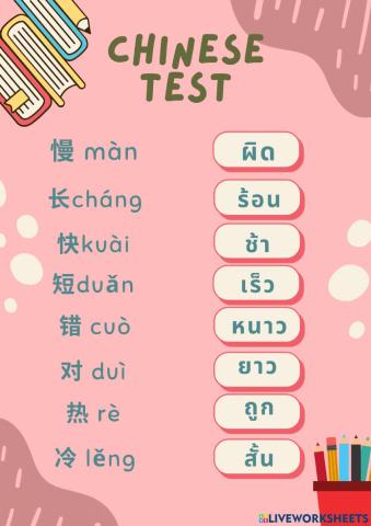 Chinese test 9