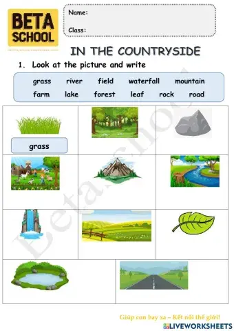 BE1A - Topic In the countryside