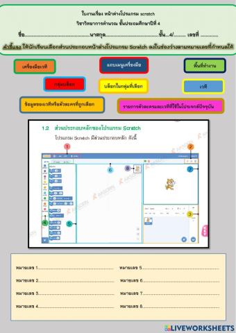 เรื่องหน้าต่างโปรแกรม Scratch