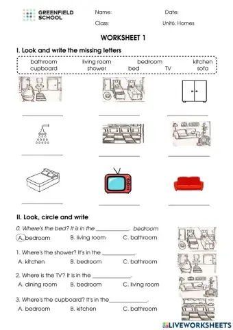 Look 1. Unit 6. WS 1