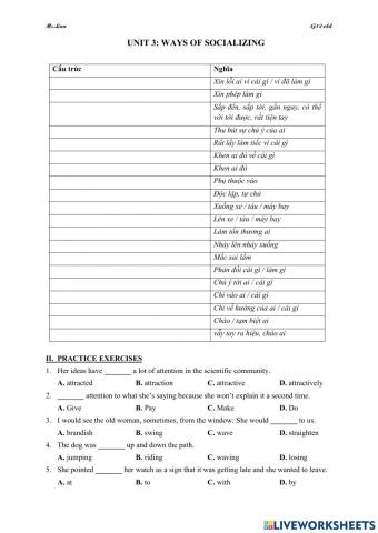 Unit 2-vocabulary-grade 12CB