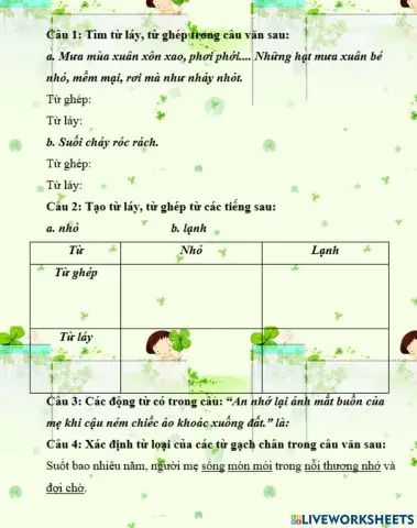 Ôn tập cuối HKI