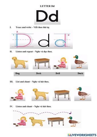 First friend 1 - Letter Dd