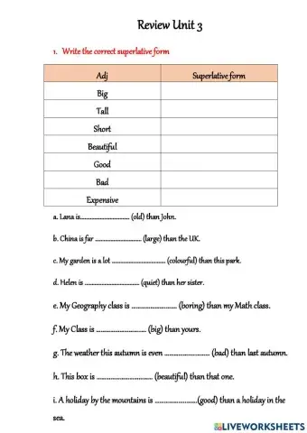 Review Unit 3 Global 3