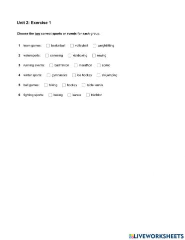 Mindset for IELTS 2 - Grammar & Vocabulary - Unit 2: Exercise 1