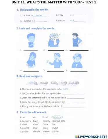 What's the matter with you -test 1