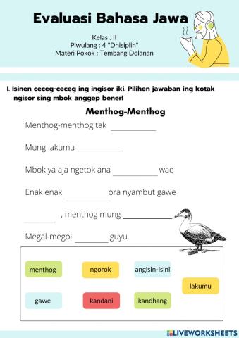 Evaluasi Bahasa Jawa