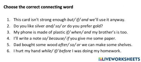 Linking words