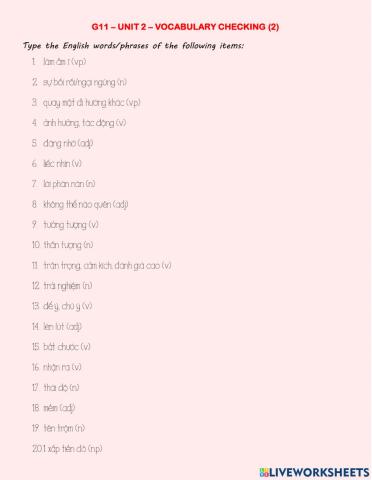 G11 - unit 2 - vocabulary checking (1)