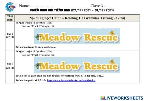 NIK 3 - Unit 5 - December 27th-30th