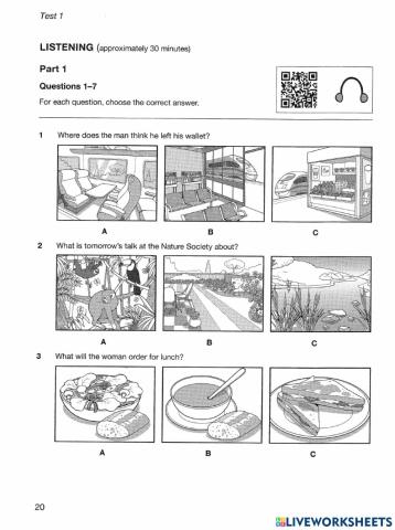 Pet-Listening-Test 1