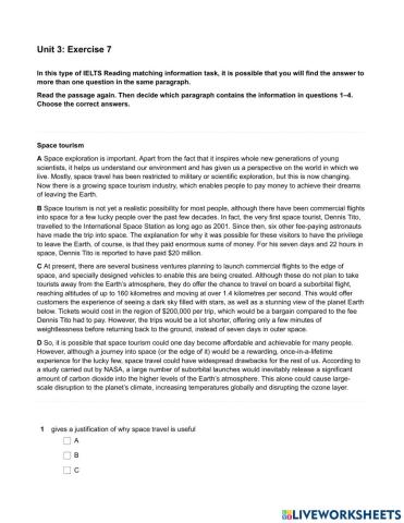 Mindset 2 - Reading - Unit 3 Ex7