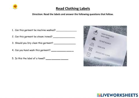 Reading Labels