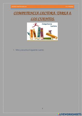 Competencia lectora. Tarea 8.