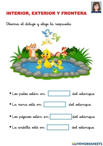 MATE 1º Interior, exterior y frontera.