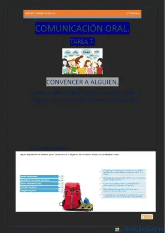 Comunicación oral. Tarea 7.